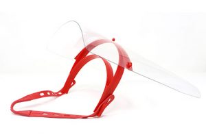 Red Face Shield