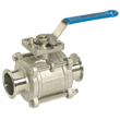 2-Way 3 Piece Encapsulated Ball Valves