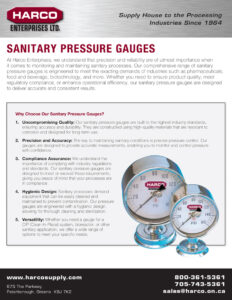 Sanitary Pressure Gauges Guide