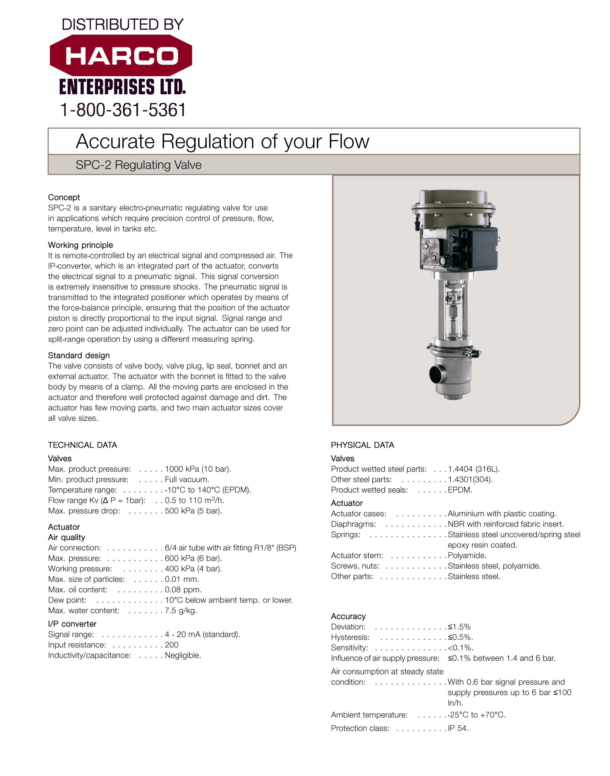 Alfa Laval Unique SPC-2 Regulating Valve Product Leaflet