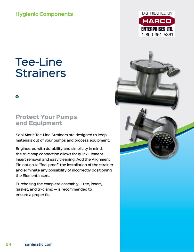 HCS-Catalog_Sani-Matic_Tee-Line-Stainers_H2025-1